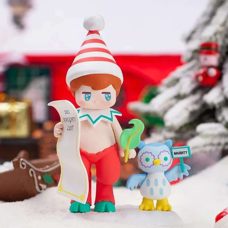 Popmart Satyr Rory Seria Zimowa Cozy Blind Box Torebka Niespodzianka Oryginalne Zabawki Figurka Lalka Śliczna Figurka Anime Ozdoby Prezent