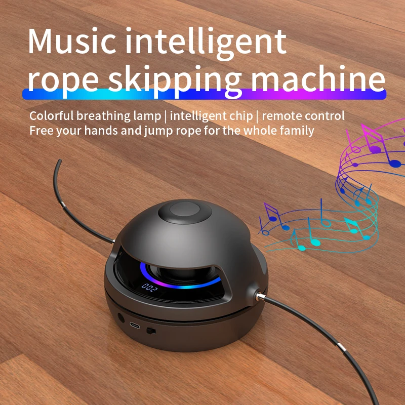 

2023 New Intelligent Jump Rope Machine Bluetooth Rope Skipping Workout Machine Automatic Counting Rope Skipping for Family