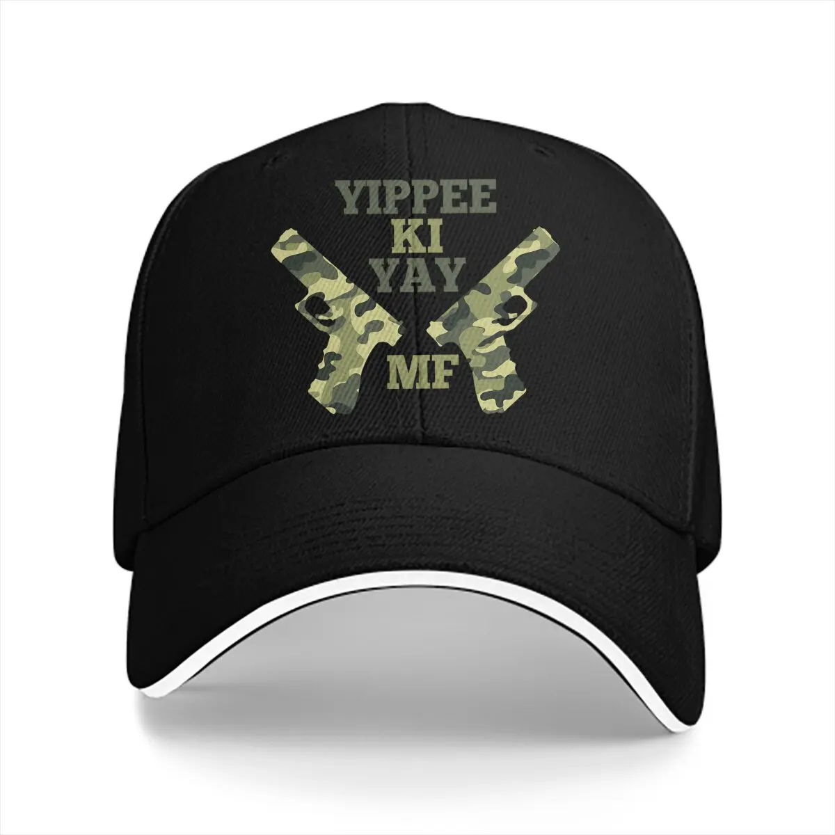 Yippee Ki Yay MF Solid Color Baseball Caps Peaked Cap Shooting Sports Sun Shade Hats Men Women