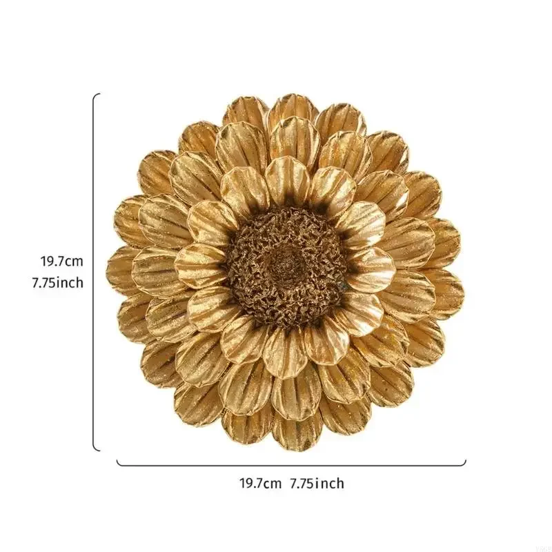 Raised Texture Flower Wall Hanging for Hallway Entryway and Bedroom Y5GB