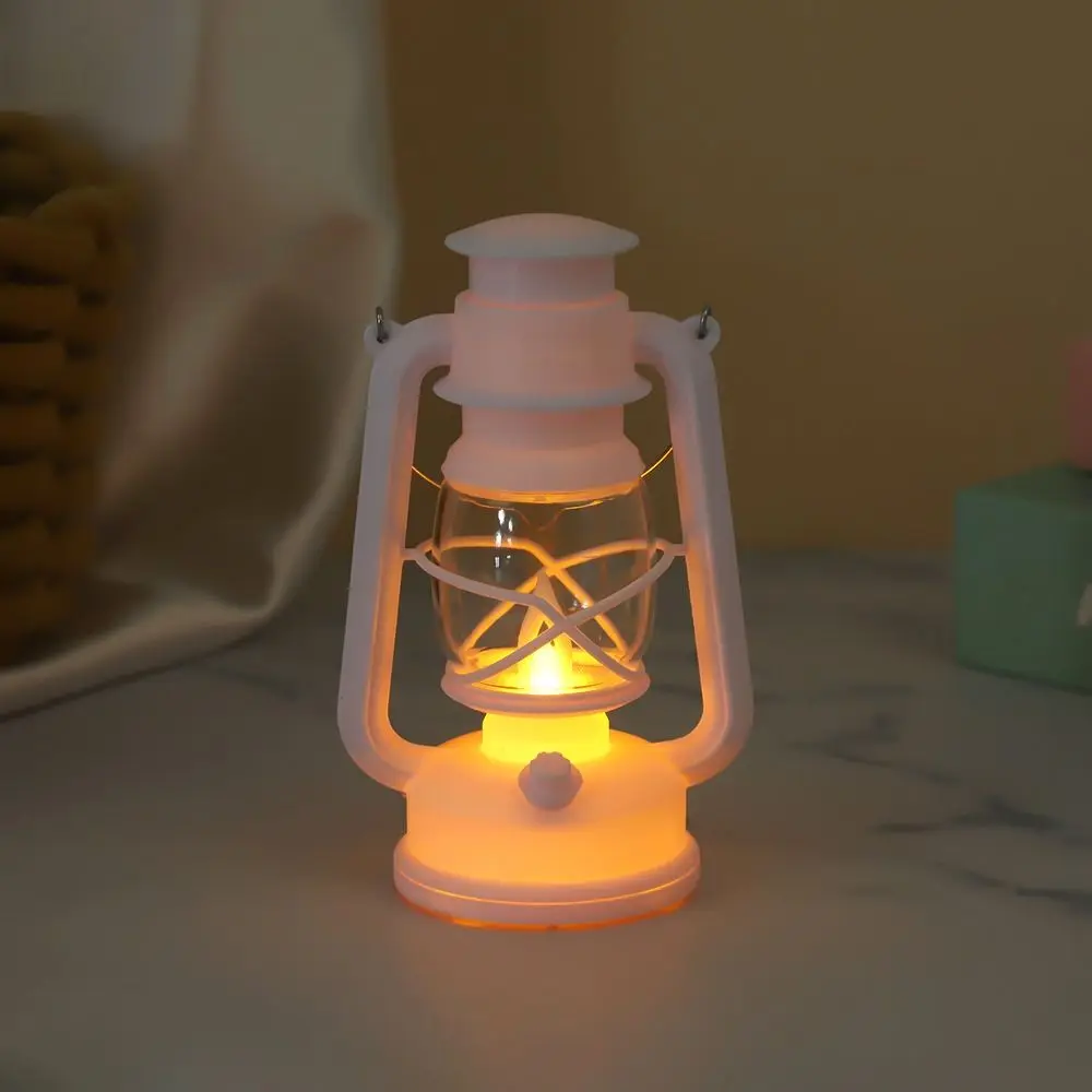 Retro LED Electronic Candle Light Flameless Warm Light Mini Square Night Lights European Style Smokeless