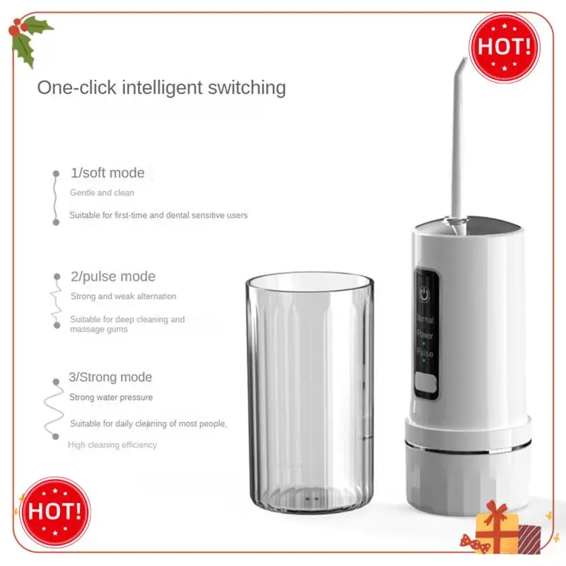 ABLE-Elettrico Acqua Flosser Cordless 200ML Ricaricabile Irrigatore Orale Per La Pulizia Dei Denti Portatile Strumenti di Pulizia Dei Denti