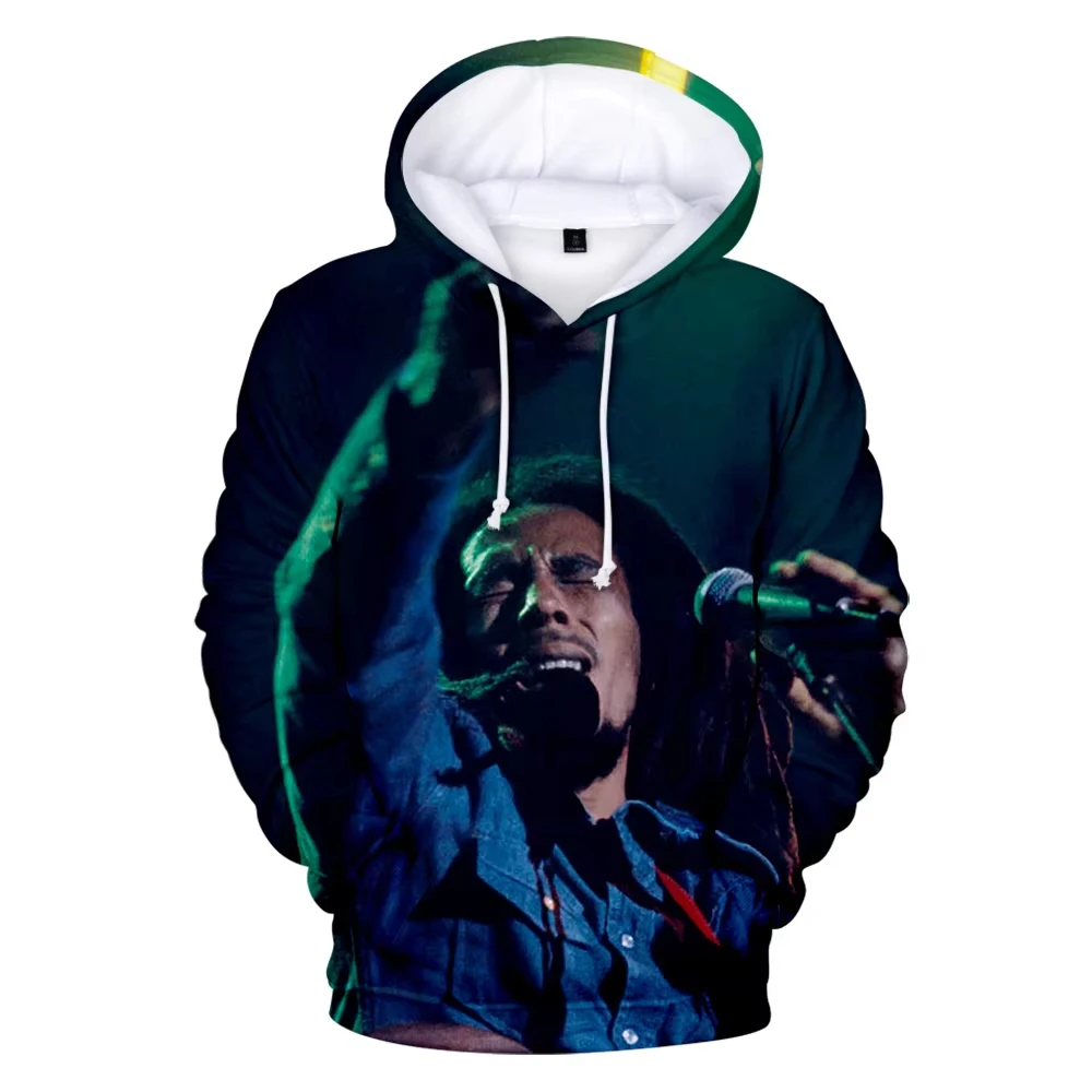 Newest Autumn Men Clothes 3d Printed Tee Hoodie Bob Marley Man Hooded sweatshirt  Men\'s Pullover Long Sleeve  Hooded Sweatshirt