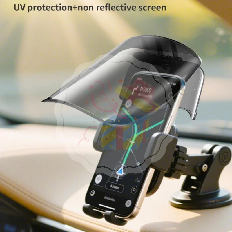 Sun Hat Style Phone Mount Sun Shade Rainproof Universal For Extended Sun Visor Adjustable Creative Riding Gear Outdoor