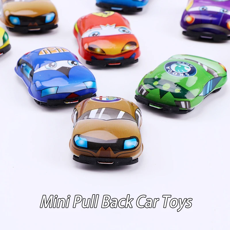 5Pcs/1Bag Children's Pull Back Car Toy Model Creative Puzzle Racing Q Version Of The Mini Plastic Car Twister Egg Toy Boy Gifts