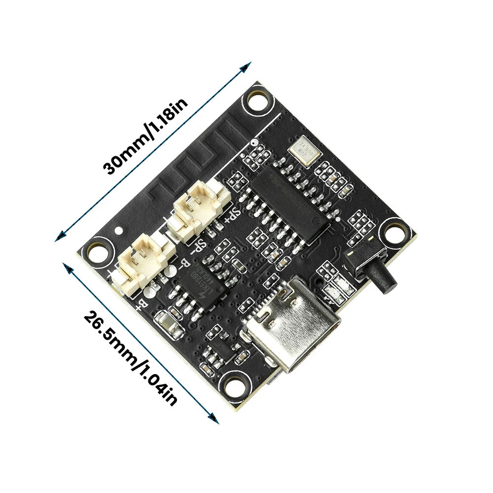 Module amplificateur BT 3W avec réglage réglable, prend en charge la lecture de carte mémoire TF, carte amplificateur de puissance Audio de Type C DC 5V