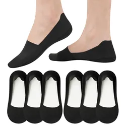 6 Pairs Women Socks High Quality Matching Casual Socks Summer Thin Cotton Bottom Non-slip Invisible Low Short Socks Breathable