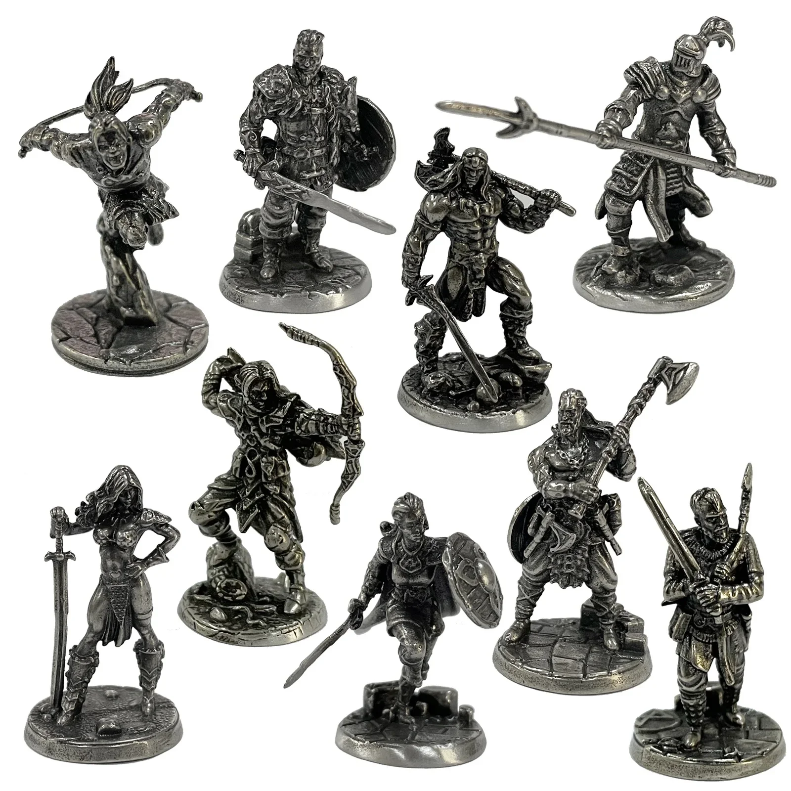 

1PCS War Chess Table Game Ornaments Decorations Crafts Copper Undead Skeleton Soldiers Dolls Army Legion Model Toy Figurine