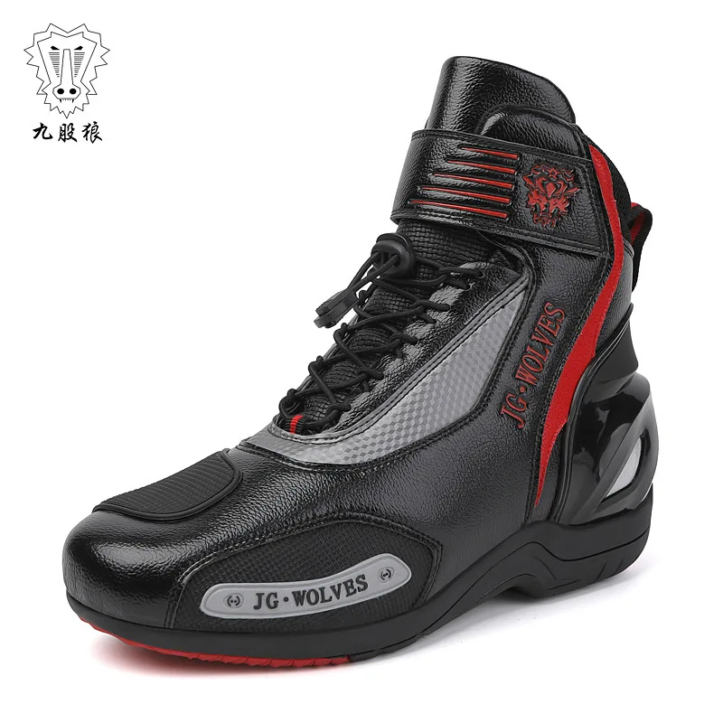 

New Motorcycle Boots Men Women Knight Outdoor Riding Anti-slip Winters Sneakers Shoes Bicycle Mountain Racing Road Speed Autumn