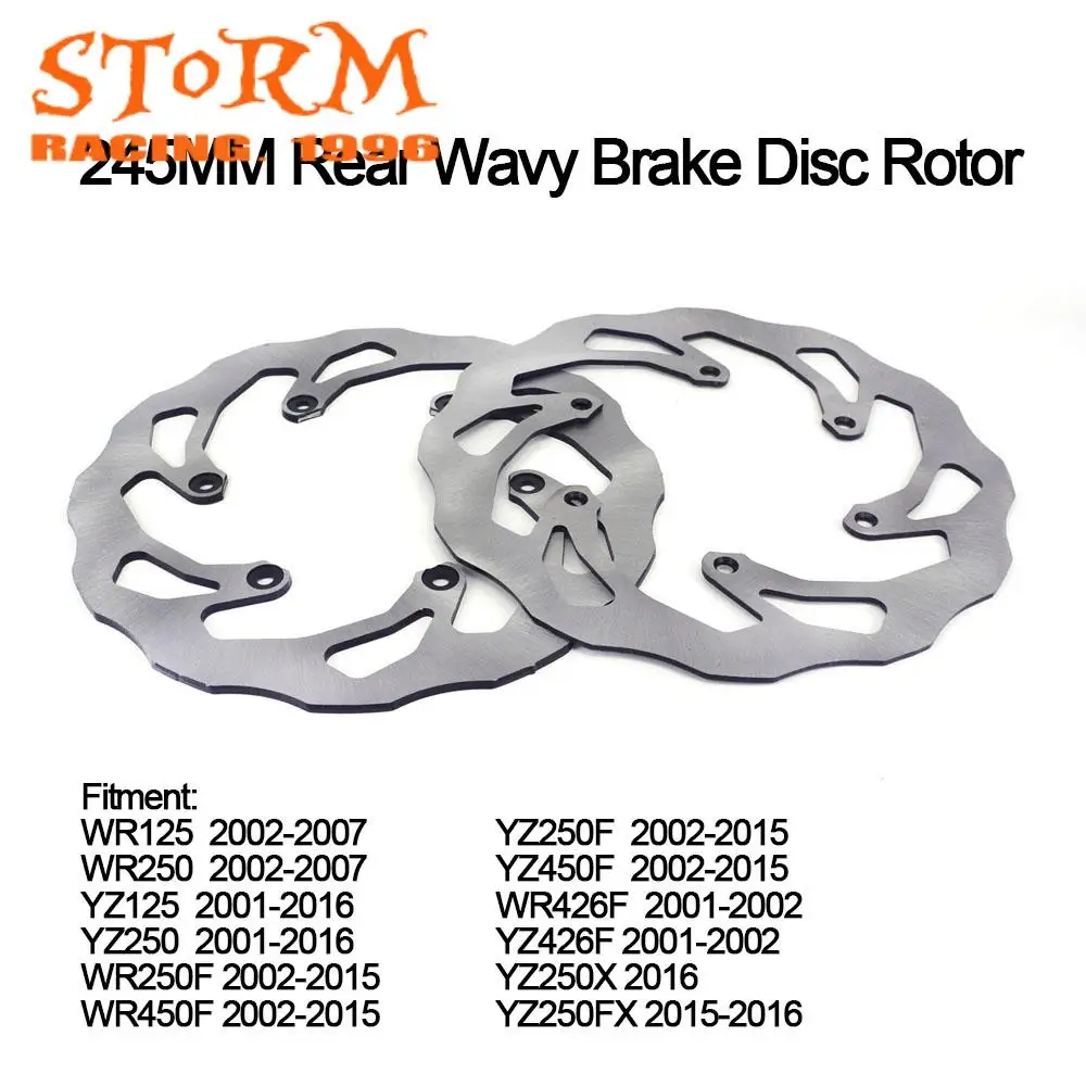 Front Rear Brake Disc Rotor Motorcycle For YAMAHA YZ125 YZ250 YZ450F YZ250F WR250F WR450F 2002-2018 YZ YZF WR WRF 125 250 450