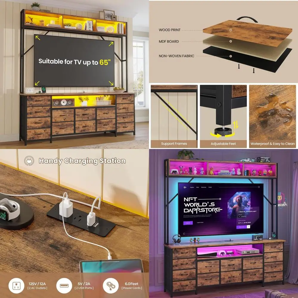 Rustic Brown 65 Tv …