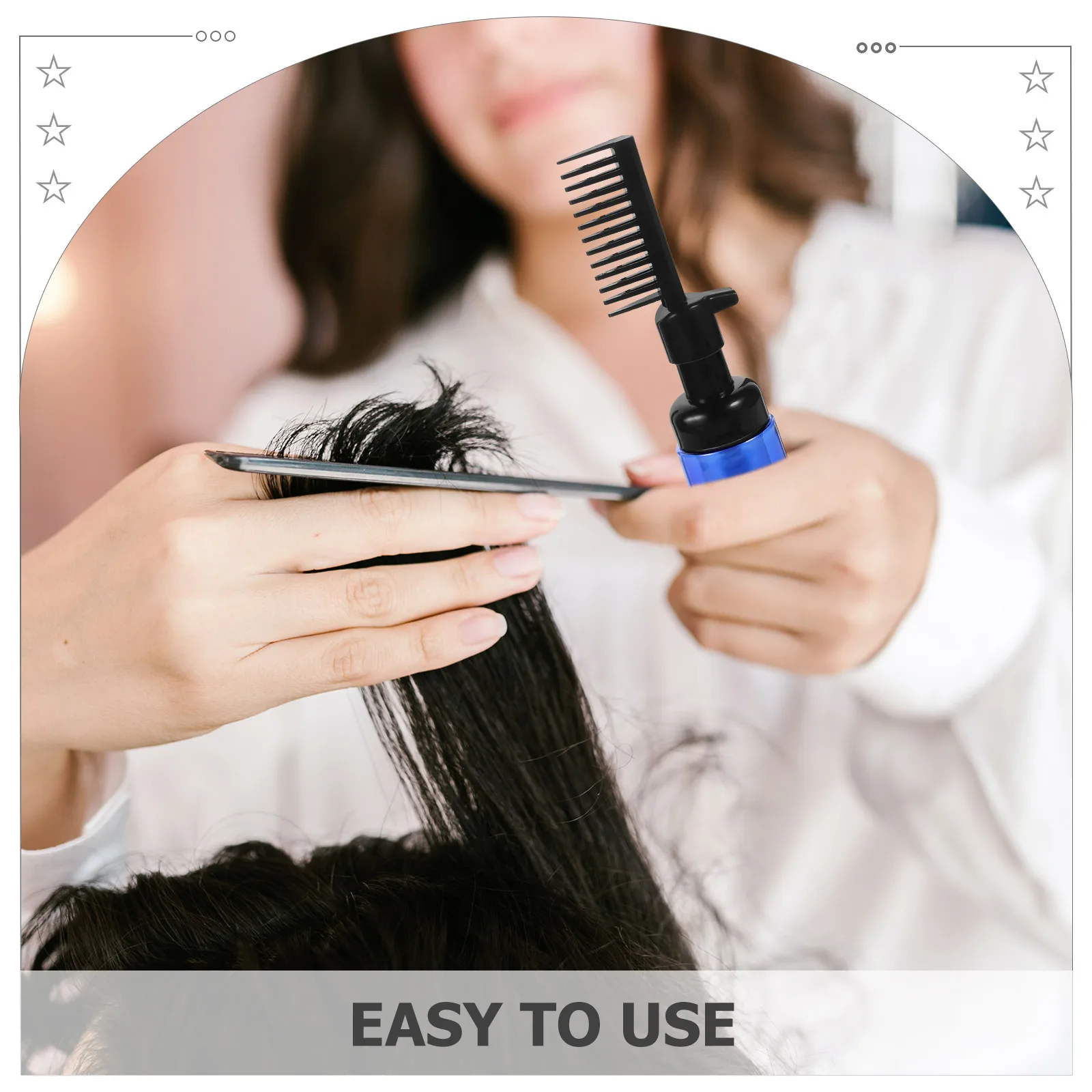 

3pcs Foam Bottle 60Ml Detachable Coloring Bottle With Comb Hair Dye Applicator Root Touch Up Tool Salon Styling Dispenser