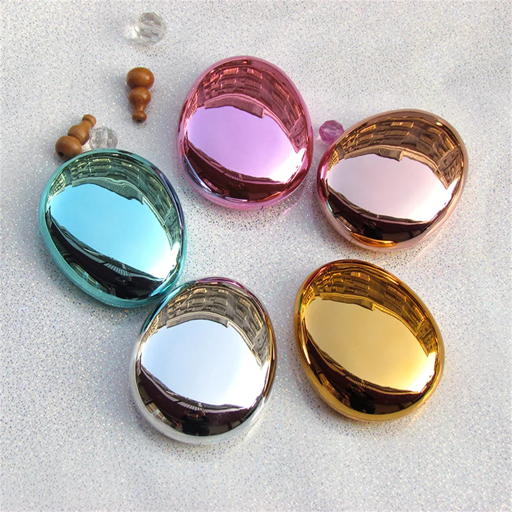 Ultra-thin Pebble Contact Lens Case with Mirror Women Cosmetic Contact Box Travel Contact Lens Storage Box Eye Care Container