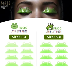 Black Feather comes with its own sticky keratin eyelash curling technique mold, cute pet frog perm eyelash silicone super transp