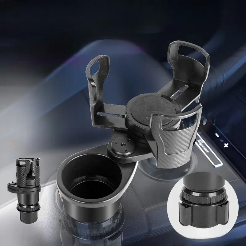 Nice Adjustable Dual Cup Holder Car Mount Multifunction Car Cup Holder Expander Adapter with Mobile Phone Holder Function