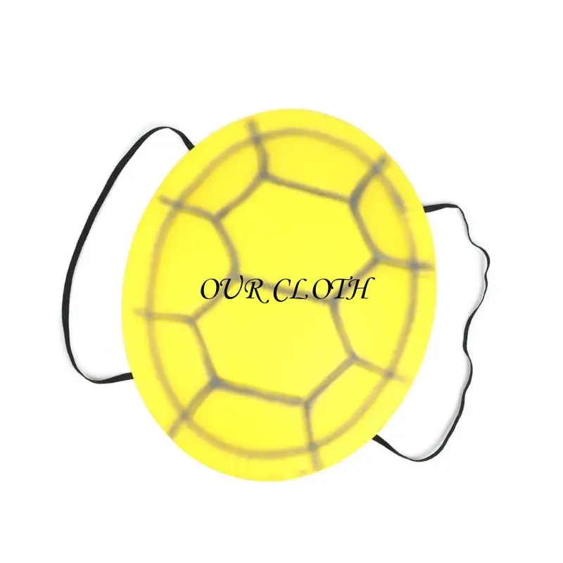 Wearable Eva Tortoise Shell met elastische riem Halloween Tortoise -kostuumaccessoires voor kinderen volwassen Halloween Y1AC