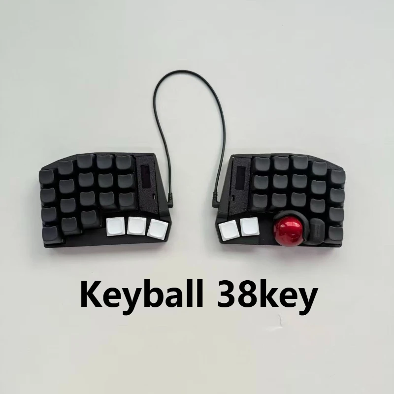 

Keyball 38-клавишная раздельная клавиатура RGB с трекболом, комплект для горячей замены, прошивка Zmk, проводная отдельная клавиатура, эргономика, настраиваемый низкопрофильный