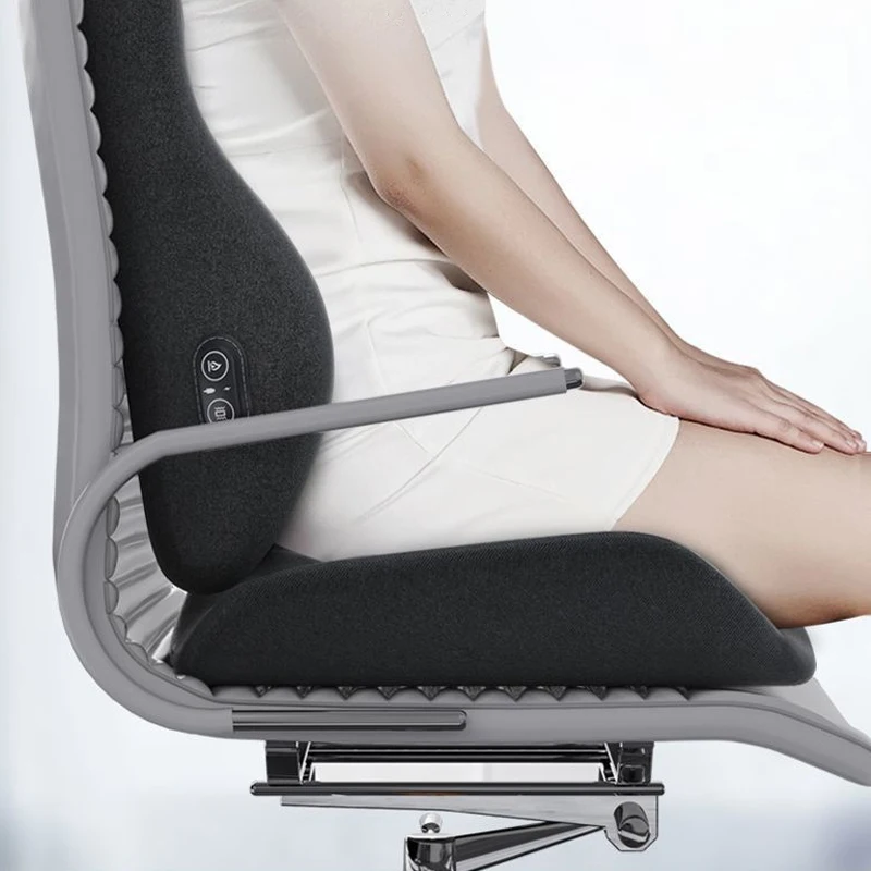 Coussin de massage chauffant USB en mousse à mémoire de forme, coussin de taille pour chaise de bureau, coussin de massage pour siège de voiture, oreiller d'artefact sédentaire, chaud