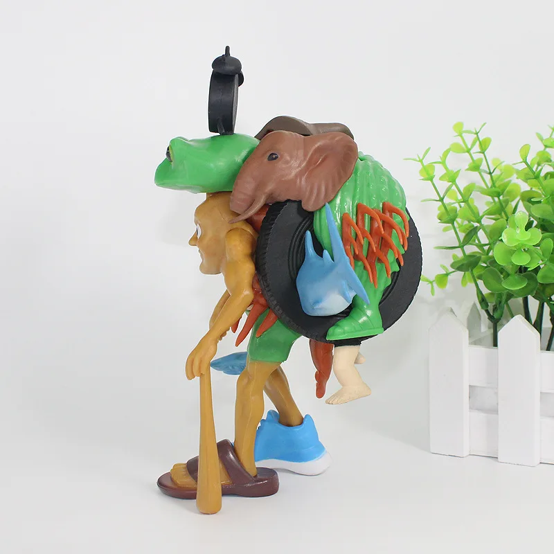 Nova fusão primitiva monstro polvo tubarão brainrot anime figura de ação tung sahur tralalero tralala bombardino crocodilol