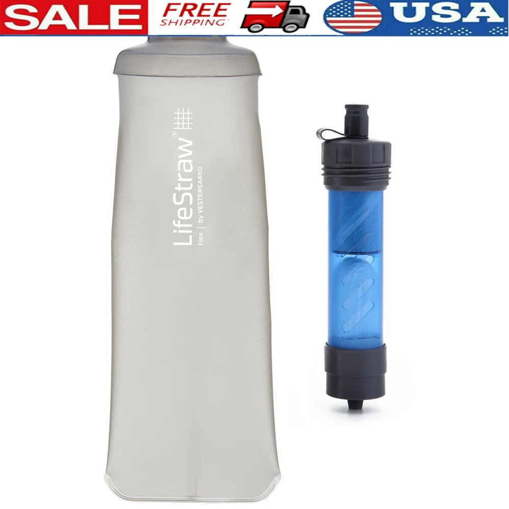 

Портативная система фильтров для воды со складным микрофильтром для выдавливания бутылок, походов, кемпинга, путешествий, выживания, удаляет бактерии