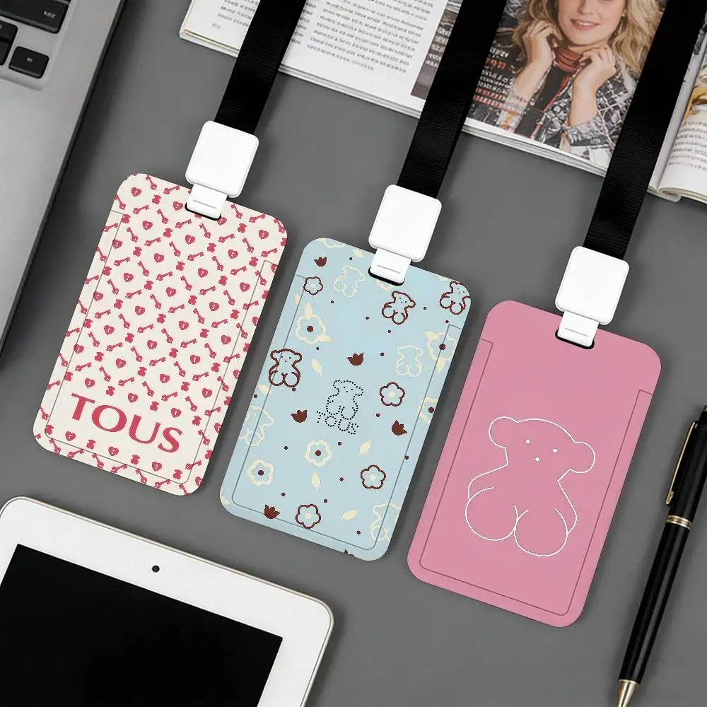 Tarjetero Bonito de Marca de Moda, Porta Tarjetas de Identificación, Tarjetas Bancarias, Pases de Autobús para Estudiantes, Permisos de Trabajo, Accesorios y Regalos T-Tous-s