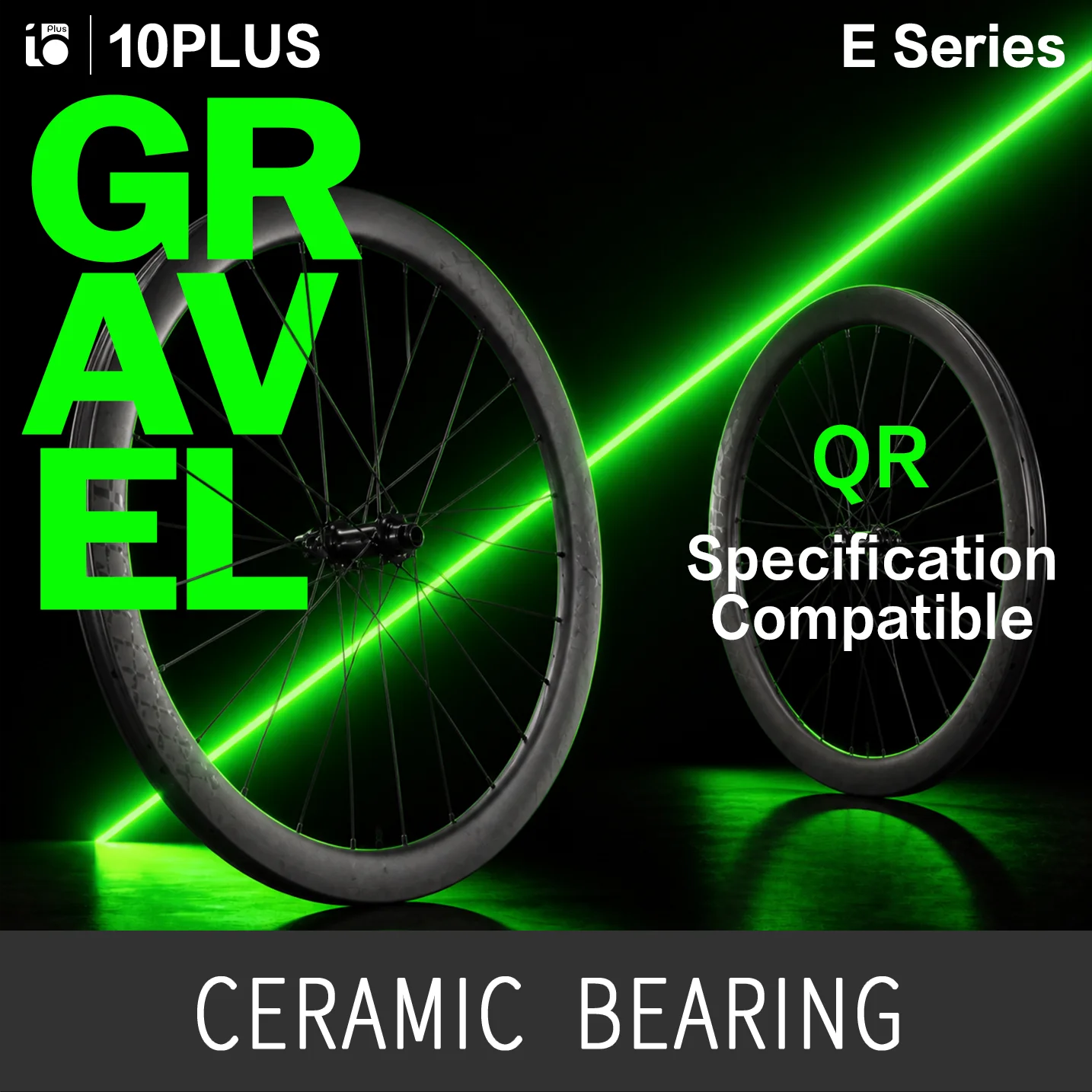 10PLUS Pillar Spokes Carbon Gravel Wheelset 700C Ceramic Bearing Disc Brake Tubeless Ready 45T Star Ratchet Center Lock