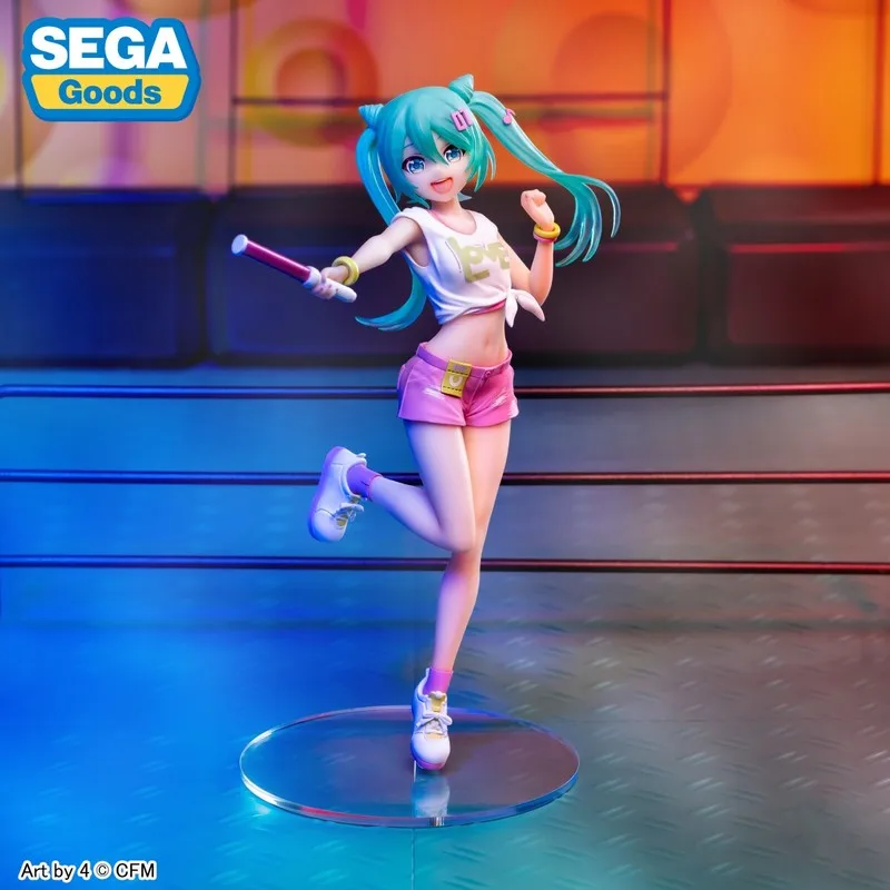 SEGA  Concert Cheering Light Stick Prize Figure Collectible Anime Model Desktop Decoration For Adult Collectors