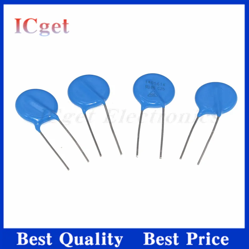 10Pcs Varistor 14D220K270K470K151K201K221K 471K561K621K681K821K