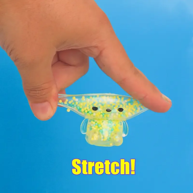 Mini Squishy Beer Speelgoed voor Volwassenen Kinderen - Kleurrijke Pasen Zintuiglijke Stressbal, Paasmand Stuffers Feestartikelen Geschenken