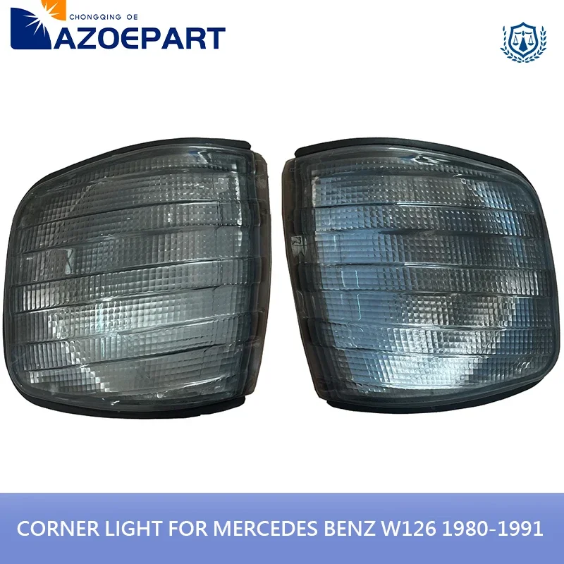 Luz de esquina de señal de giro para Mercedes Benz Clase S, W126, 260SE, 300SE, 500SE, 560SE, 1980-1991