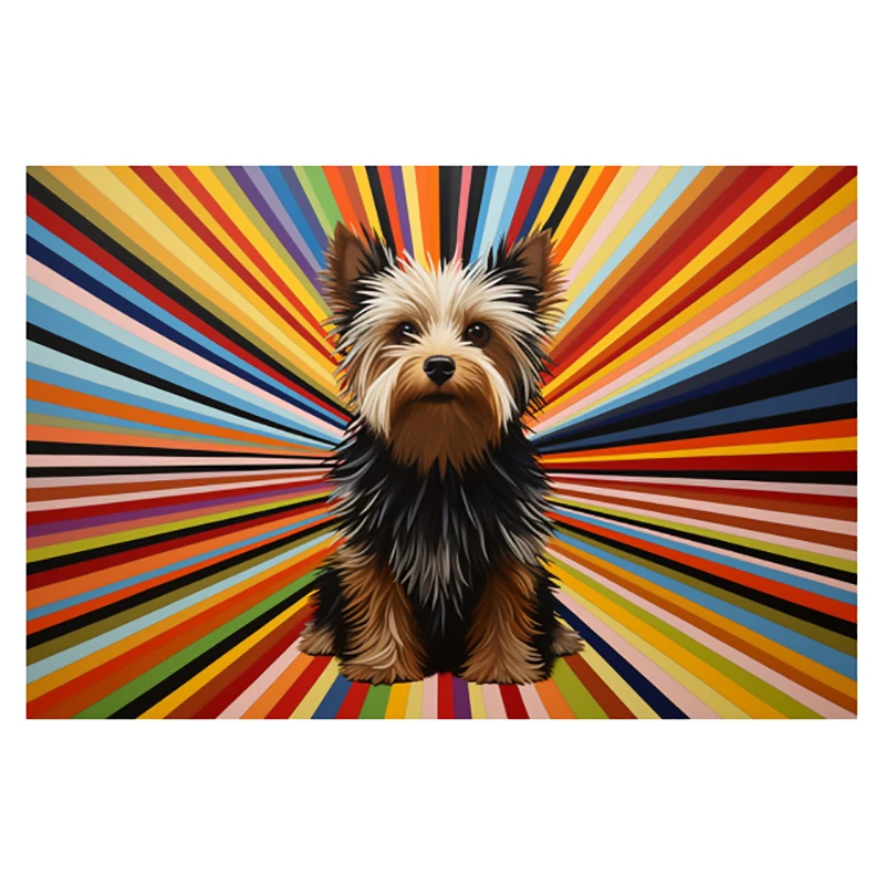 

5D DIY алмазная живопись полная фея пыль сверла вышивка мозаика наборы крестиков йоркширский терьер искусство pintura de diamante