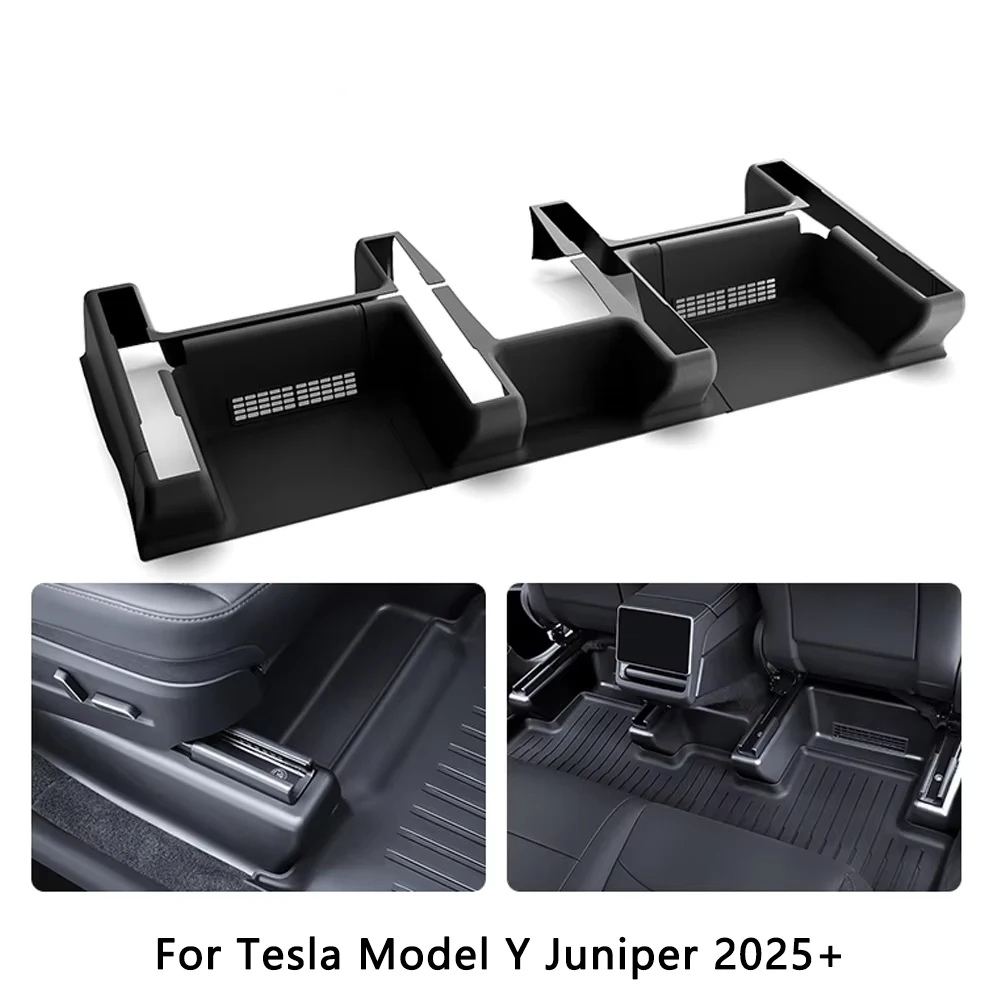 

ABS Car Seat Protector Cover For Tesla Model Y Juniper 2025 Front Rear Door Sill Protector Threshold Strip Anti-kick Guard Panel