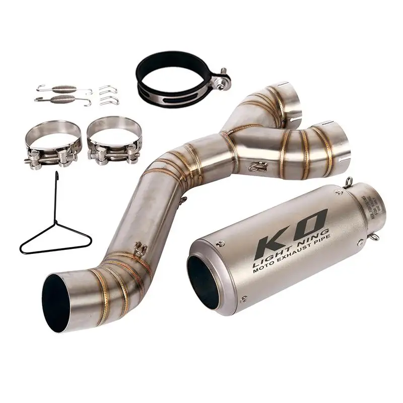 Escape Pipe For BMW S1000RR 10-14 S1000R 10-16 Motorcycle Exhaust System Escape Muffler Front Link Pipe Slip on 60.5MM