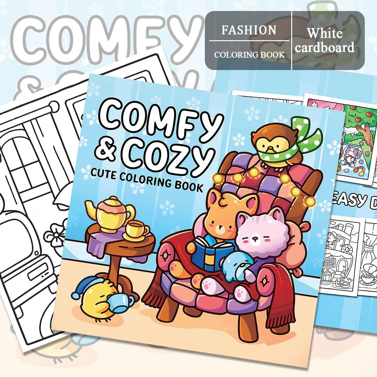 Dog Moments Coloring Books, Warm Pet Scenes, Easy Coloring, For Home Parent - Child DIY, Relax, Unwind, Boost Creativity