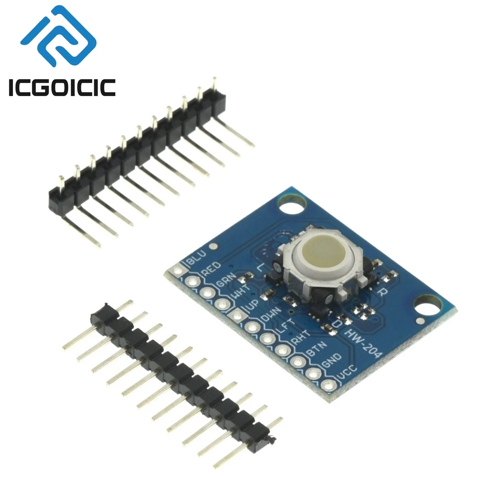 1-10PCS 5-Way Directional Keypad Module – Up/Down/Left/Right/Centre Button, 2.5V–5.25V, with Breakout Board for Arduino