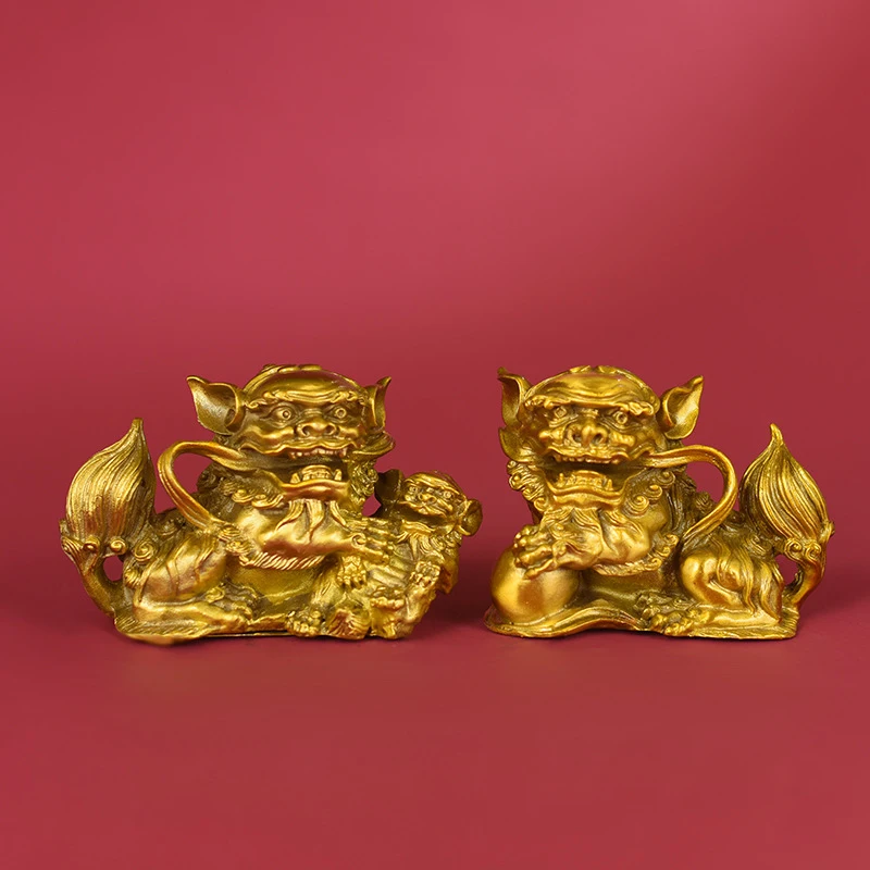 Pixiu Ornament Brass Home Living Room Wealth-Attracting Shop Office Pure Copper Decoration Direct From Manufacturer