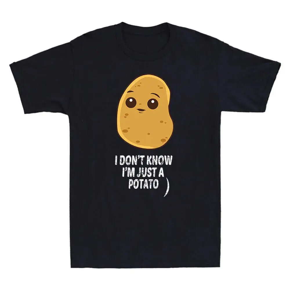 Potatoes I Don'T Know I'M Just A Potato Food Vegetable Funny Meme Men's T-Shirt