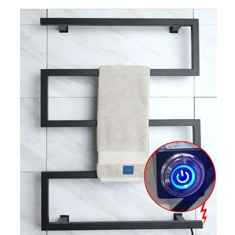 الأجهزة المنزلية توقيت ذكي تعديل درجة الحرارة رف المناشف الكهربائية رف تجفيف الملابس على شكل خاص كلمة القوس