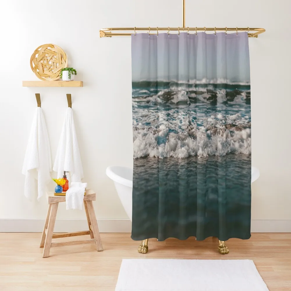 

Ocean Crash Shower Curtain Shower For Bathroom Anti-Mold Waterproof Shower For Bathroom Bathroom Set Curtain