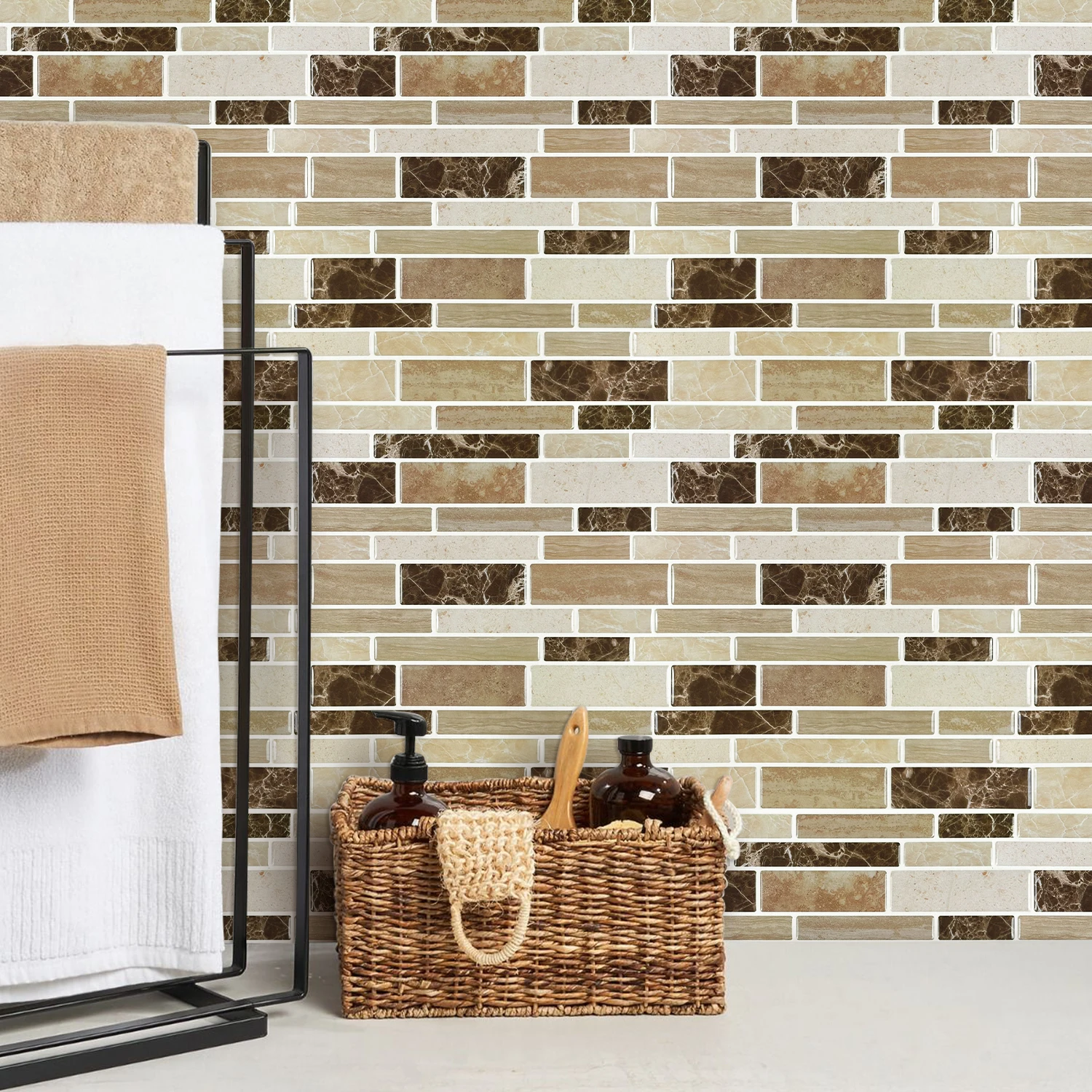 1 Sheet Kitchen Splash Guard Porch Renovation Self-adhesive Wall Stickers