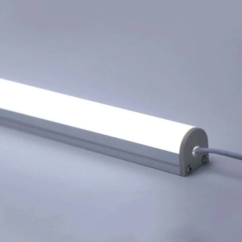 Okrągły profil aluminiowy Led kanałowy dyfuzor liniowy drążek Led długa taśma lampy wiszące lampy domowe oświetlenie dekoracyjne pokojowe