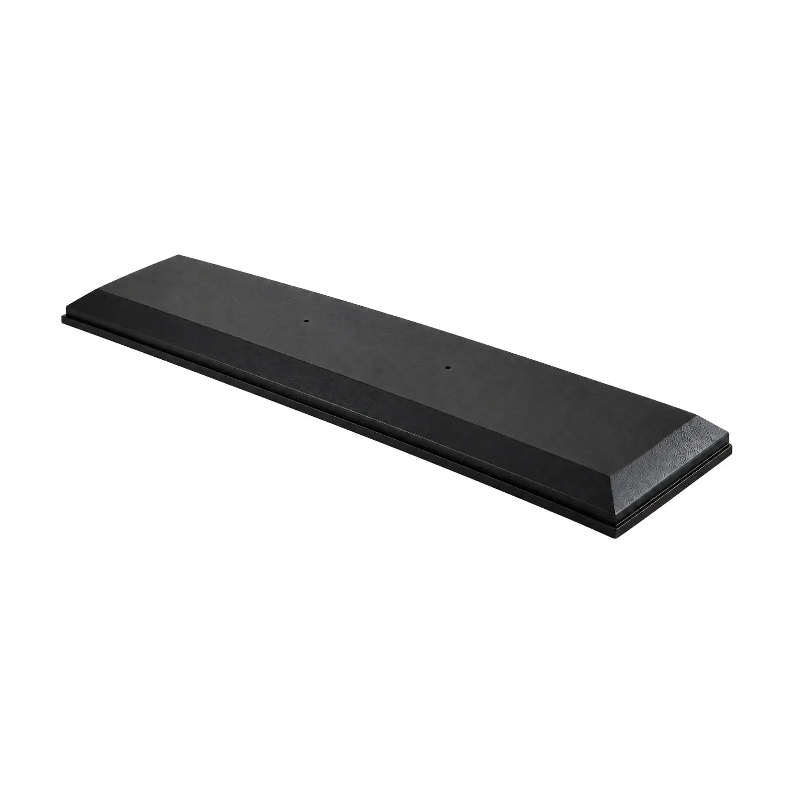 Wooden Warship Display Plinth Rectangular Base with Angled Sections for Model Ship Showcase Desk Stand