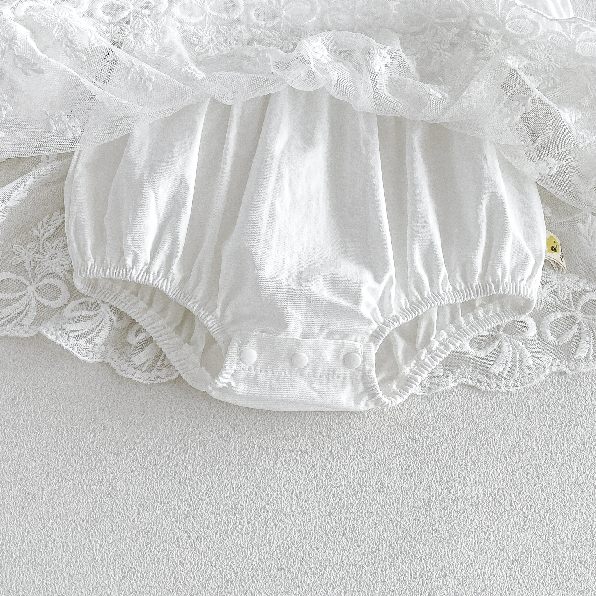 2026 Herbst Babykleidung Prinzessin Spitzenbesatz Rock-Strampler, Langarmkleid für Frühling und Herbst – Detail 8