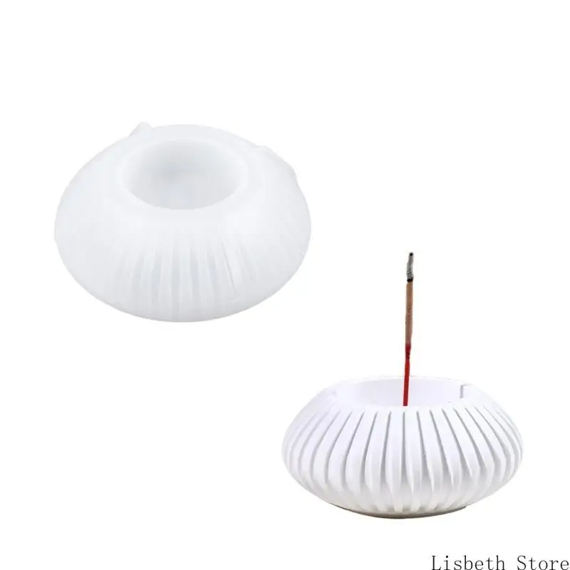 

124A Unique Candle Holder Molds Crafting Molds Incenses Holder Mold Storage Box Silicone Moulds for Crafting Candlesticks