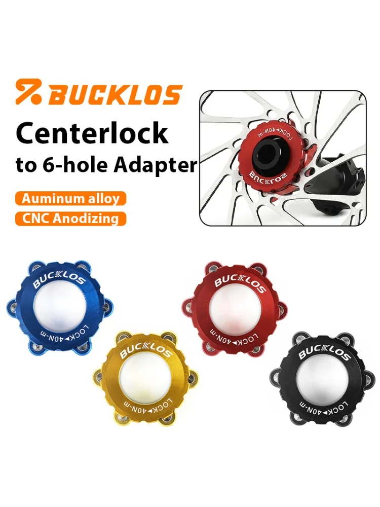 AliExpress BUCKLOS Bicycle CenterLock to 6 Bolt Rotor Lock Ring Adapter for MTB Road Bike Disc Brake Rotor Lock Cover Ring Converter