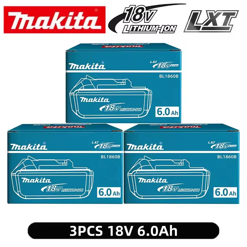    100% Оригинальный литиевый аккумулятор Makita 18В 6.0Ач (BL1840, BL1830B, BL1850B, BL1850, BL1860, BL1815) для замены
