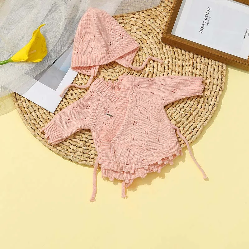 Puppenkleidung für 16 Zoll Reborn-Babypuppe, Niedlicher Babypuppen-Pullover, Jumpsuit, Kleidungszubehör für 40 cm Babypuppe, Geschenke für Mädchen – Detail 5