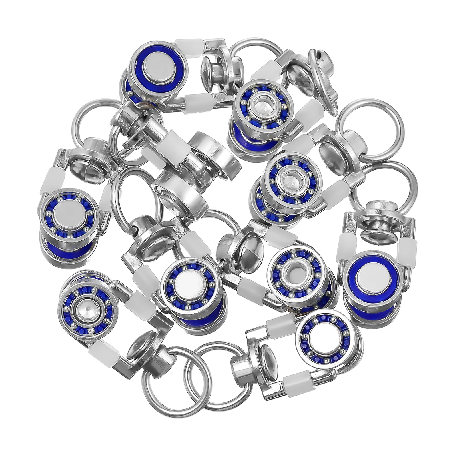 Curtain Track Accessories 10pcs Set Roller Gliders Pulleys for Silent Sliding Drapes Window Treatment Components