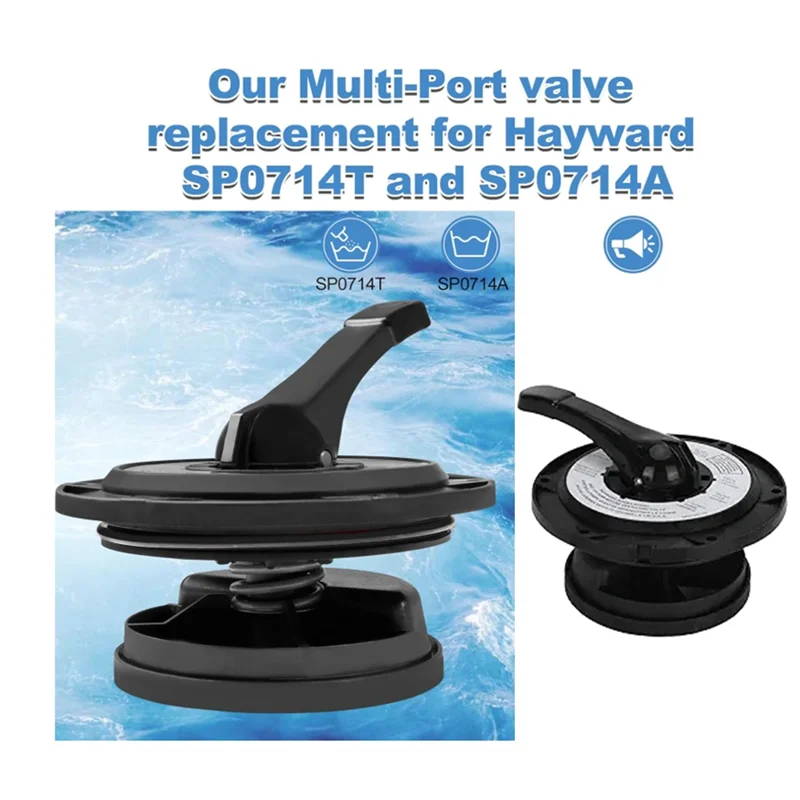 

High Quality-SPX0714BA Cover Key And Handle Assembly For Hayward Multiport Valve/Sand Systems Compatible SP0714T/S210S/S220T2 Se