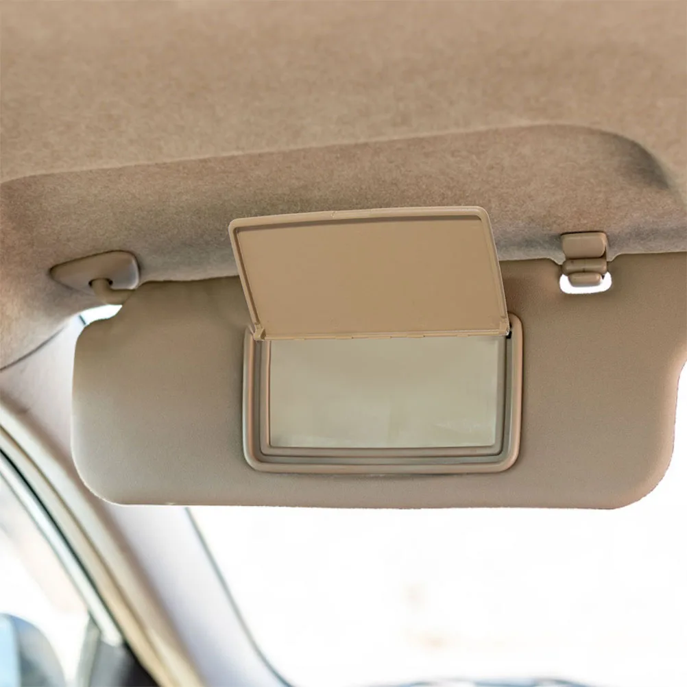 

2pcs Vehicle Sun Visor Vanity Covers Flip Design Automotive Interior Car Accessories Driver Side Inside Mirror Cover Auto Sun